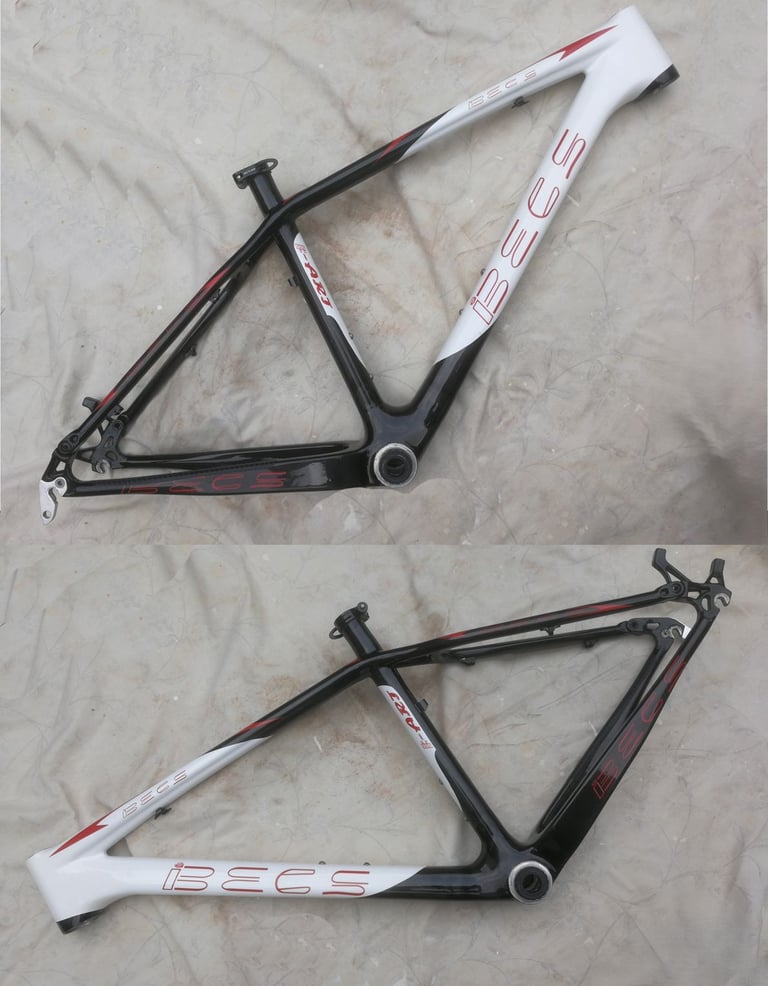 Beks carbon fibre MTB frame 26 inch size small ex condition 