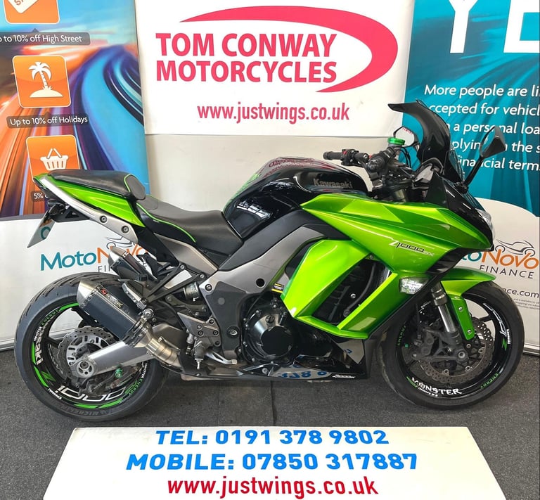 KAWASAKI Z1000SX GBF, 2 OWNERS, 18.946 MILES, MANY EXTRAS, GREAT VALUE, £3795