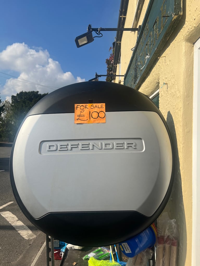 New shape Land Rover Defender spare wheel cover in silver