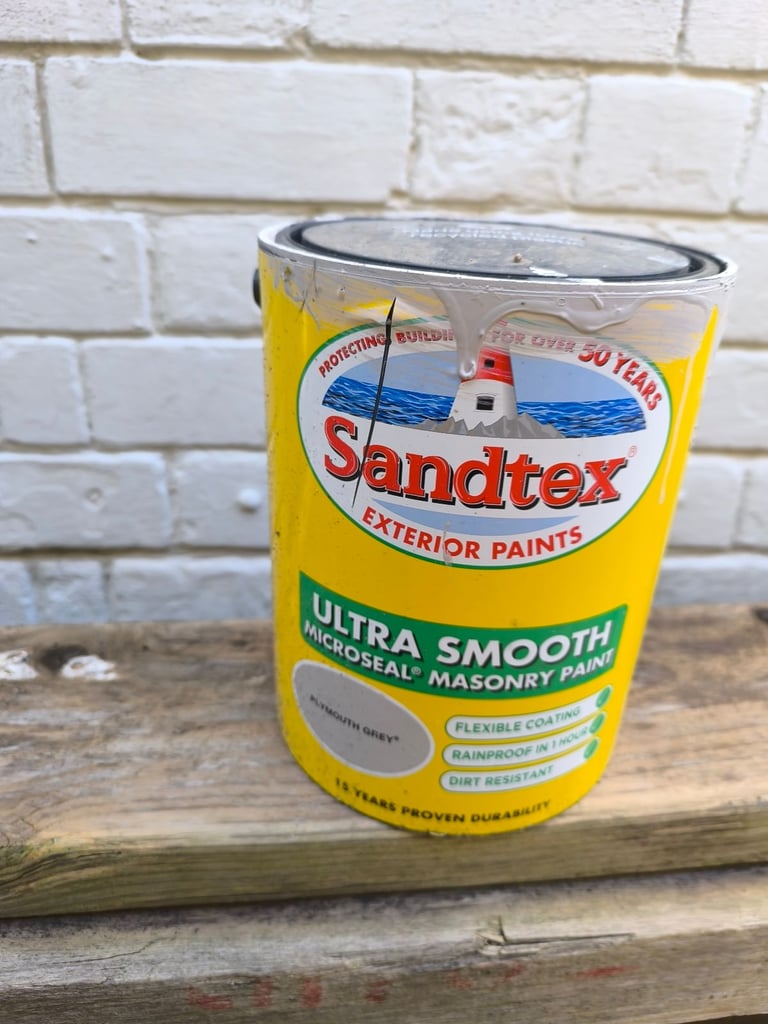 image for Sandex ultra smooth micro seal masonry paint Plymouth Grey