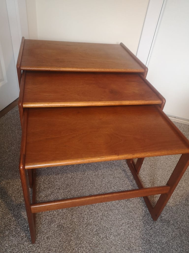 image for Danish teak nest of tables 