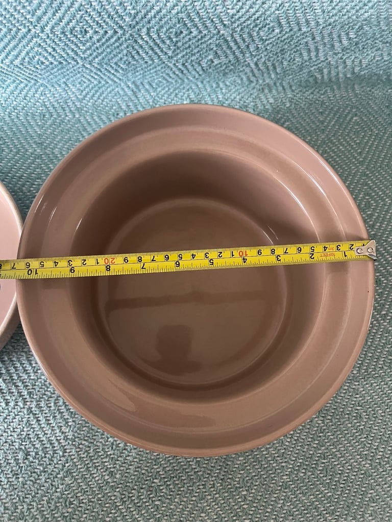 Beautiful Large Ceramic Round Casserole with lid