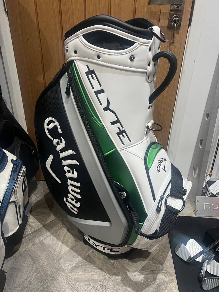 image for CALLAWAY ELYTE TOUR BAG / Black/Grey/Green/White / 6 Way Divide / MINT USED