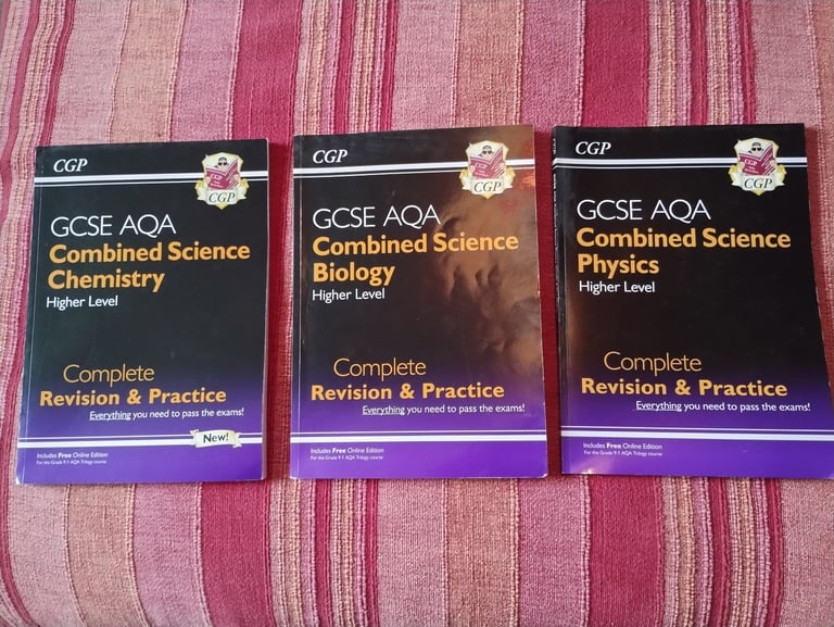 image for 3 x GCSE AQA  Combined Science Revision Guides