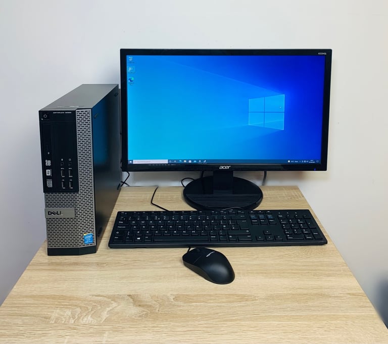 Dell i5 8GB 128GB SSD+ 1000GB UltraFast Full Pc Desktop Computer, Microsoft office