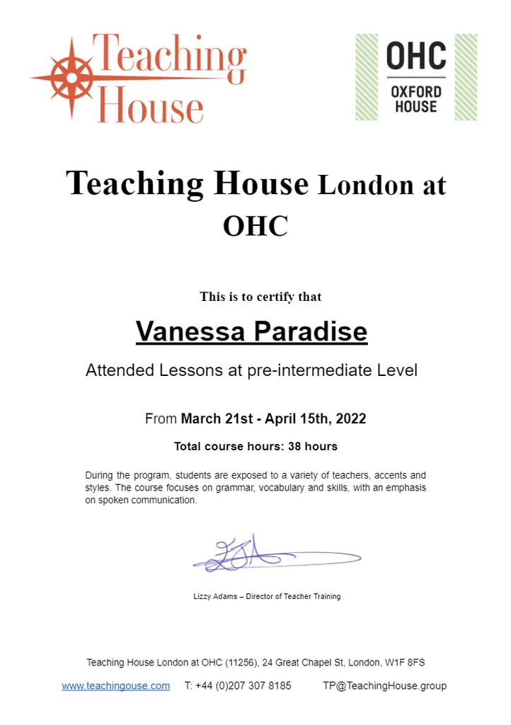 Free ONLINE English classes. A2-B2 levels. Cambridge accredited teachers. Certificate available