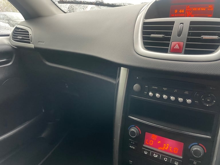 PEUGEOT 207 CC 1.6 VTI GT CONVERTIBLE 11 REG BLACK MOT MARCH 3RD 2026 SERVICE HISTORY LOW INSURANCE