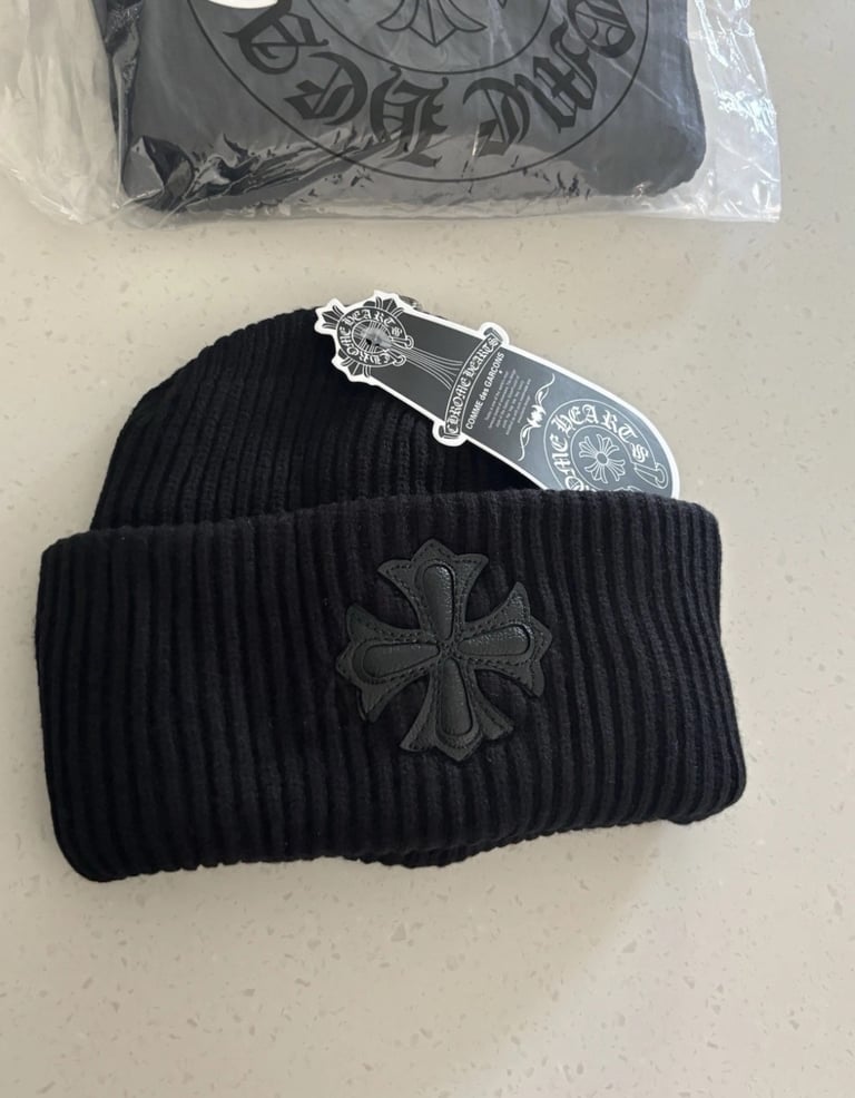 image for Chrome hearts cross beanie brand new with tags
