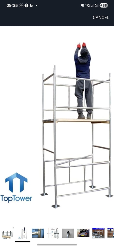 Top tower small scaffold