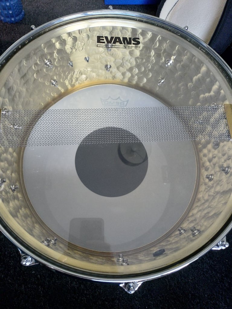 GRETSCH Full Range 14" x 6.5" Hammered Brass Snare Drum With Case