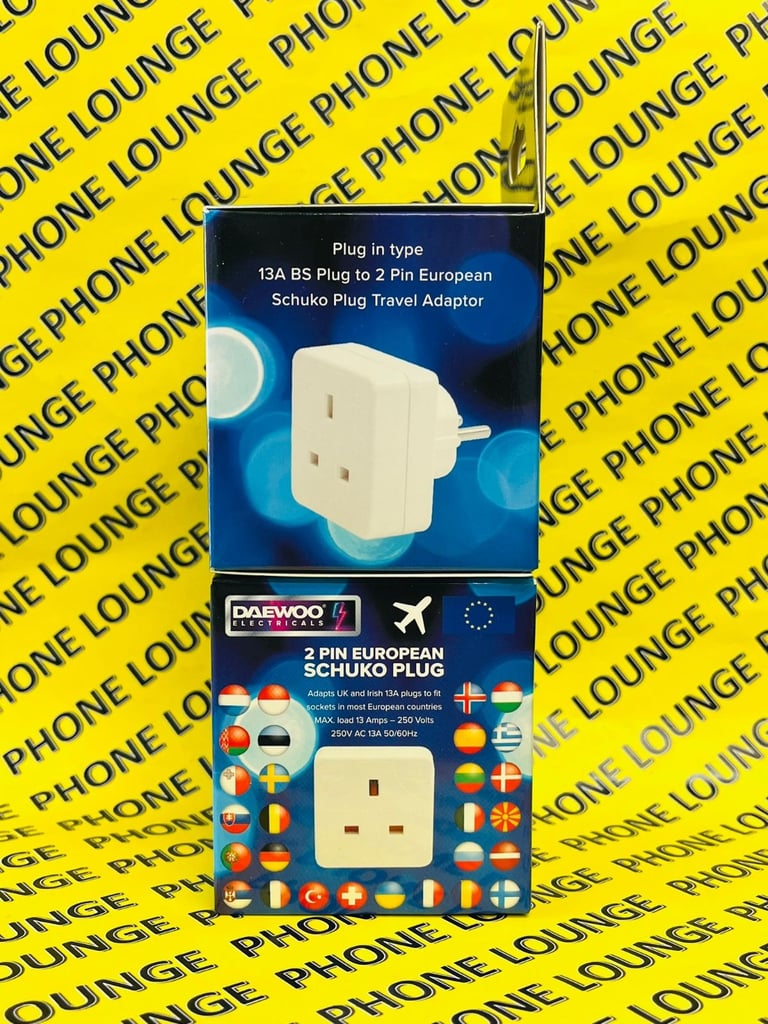 image for Daewoo UK to Europe Tourist Travel Adaptor