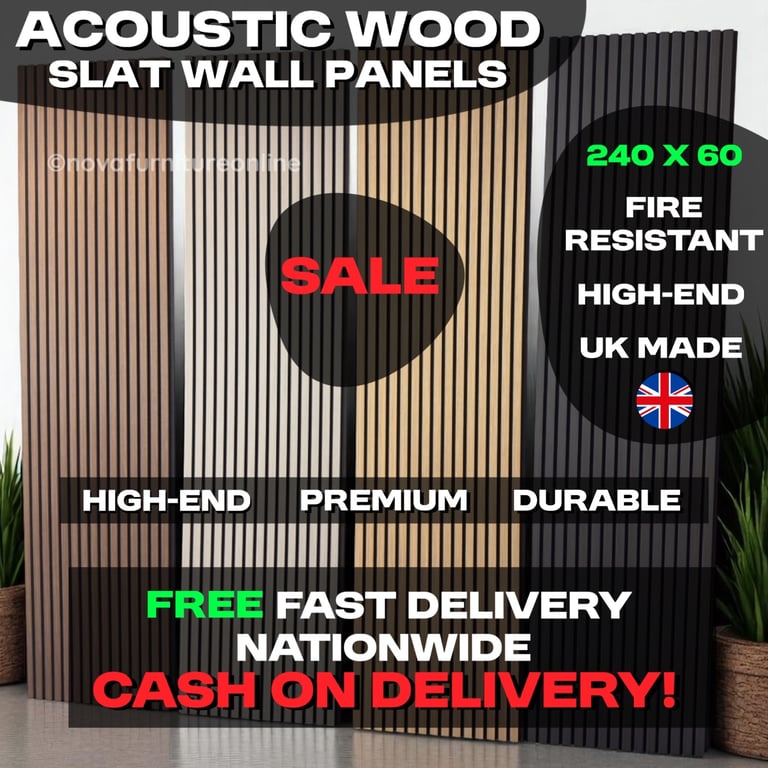 image for Luxury acoustic slat wall panels for sale