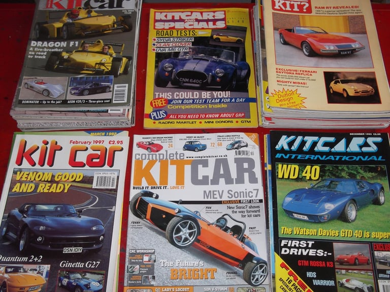 Kit Car Magazines , 30 assorted copies