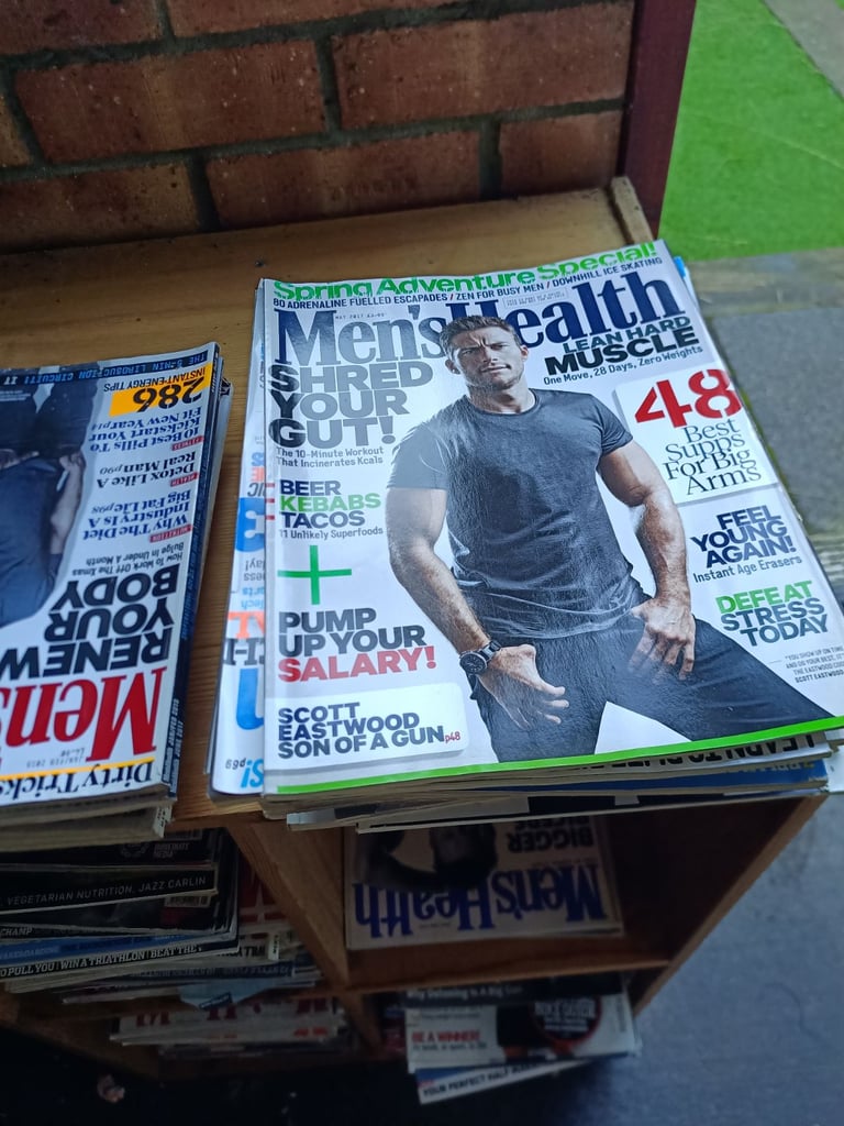 100 mens health and fitness mags 