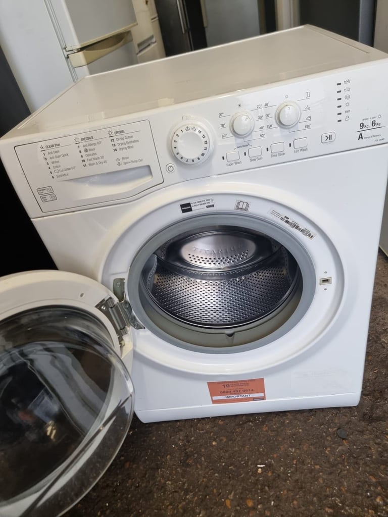 Hotpoint Washer Dryer 9/6 kg 90 Days Warranty (delivery available or collection)