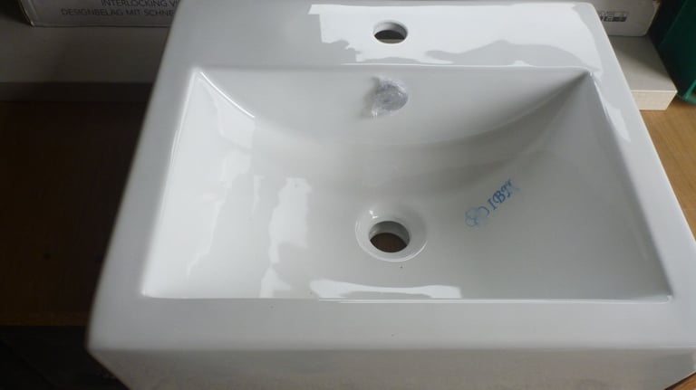 image for Cuba Inset Vanity Basin 54 x 46 x 19cm New fits 500mm unit