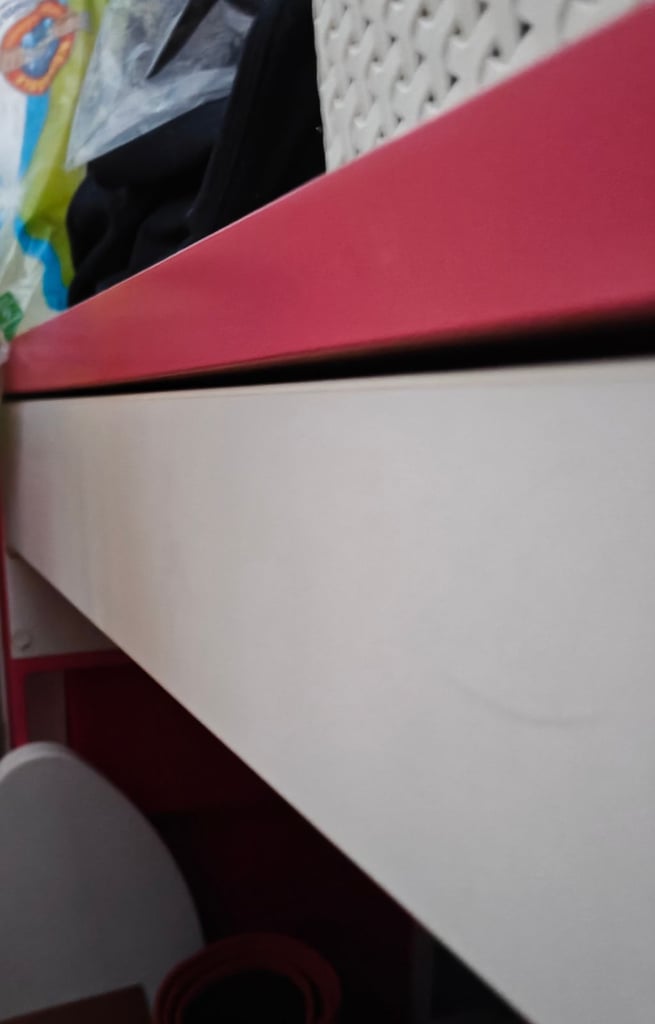 Pink Ikea Micke desk