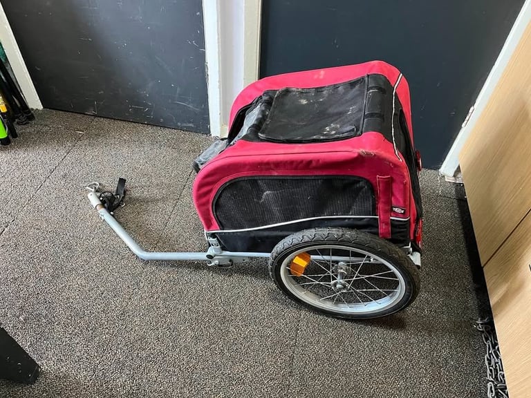 image for  TRIXIE Pet Bike Trailer, Dog Bicycle Trailer, Foldable, Easy to Assemble Small