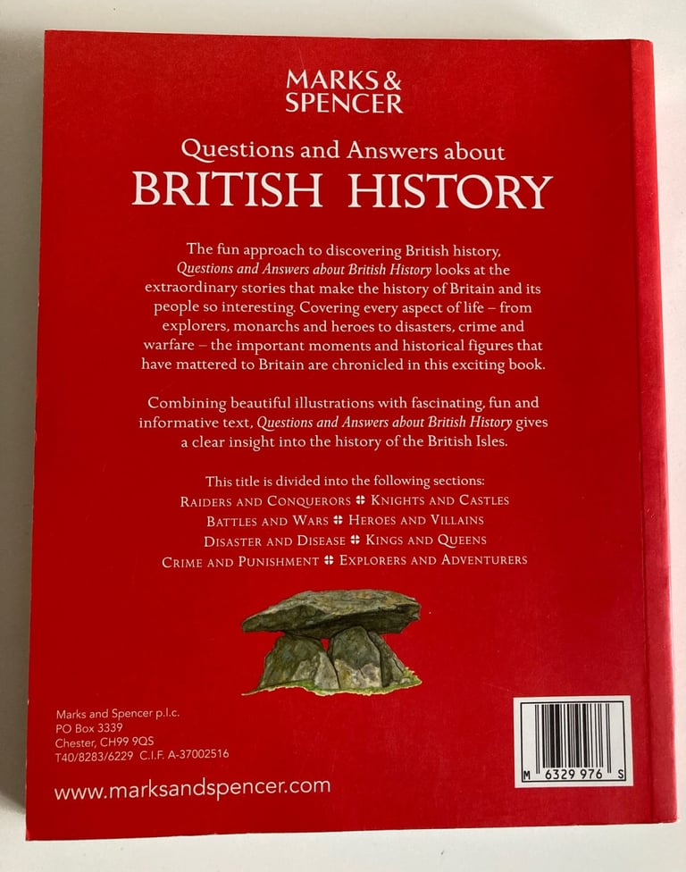 British History - Questions and Answers Book for Children
