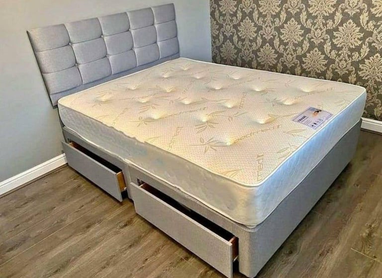 Divan Double (Single / King Size) Bed+Mattress CLEARANCE SALE ON BRAND NEW BEDS WITH MATTRESSES