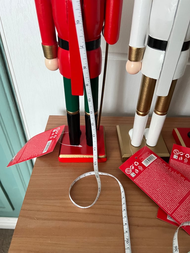 3 wooden Nutcracker Christmas Ornaments NEW 