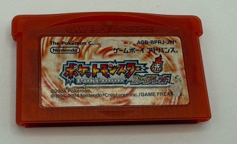 Pokemon Fire Red Japanese GameBoy Advance Game Cartridge Only