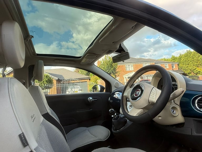 Fiat 500 1.2 Lounge Euro 6 (s/s) 3dr with 11 Months MOT&FSH&Panoramic Roof&Leather Seats&£35 Tax Yr