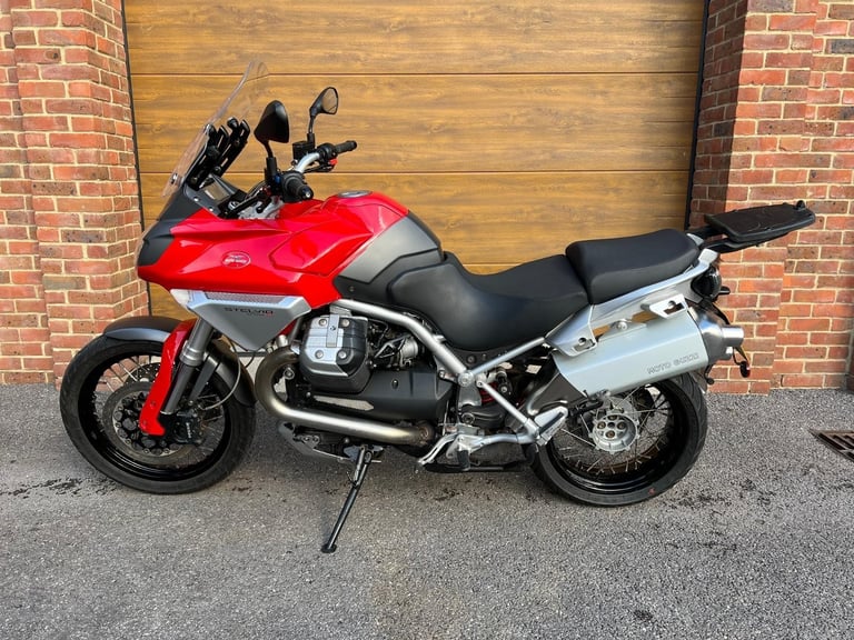 2008/08 Moto Guzzi Stelvio 1200 with 16,200m in Red
