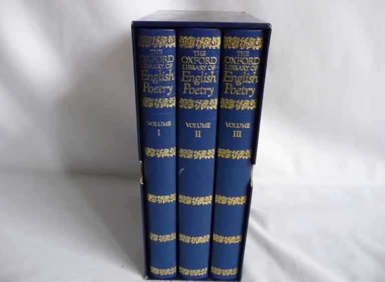The Oxford Library Of English Poetry 3 Book Box Set 1988 BCA. 