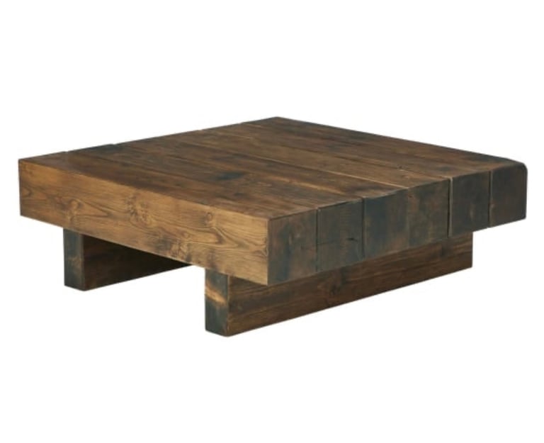 Valmiera Reclaimed Wood 110cm Log Coffee Table – Housing Units