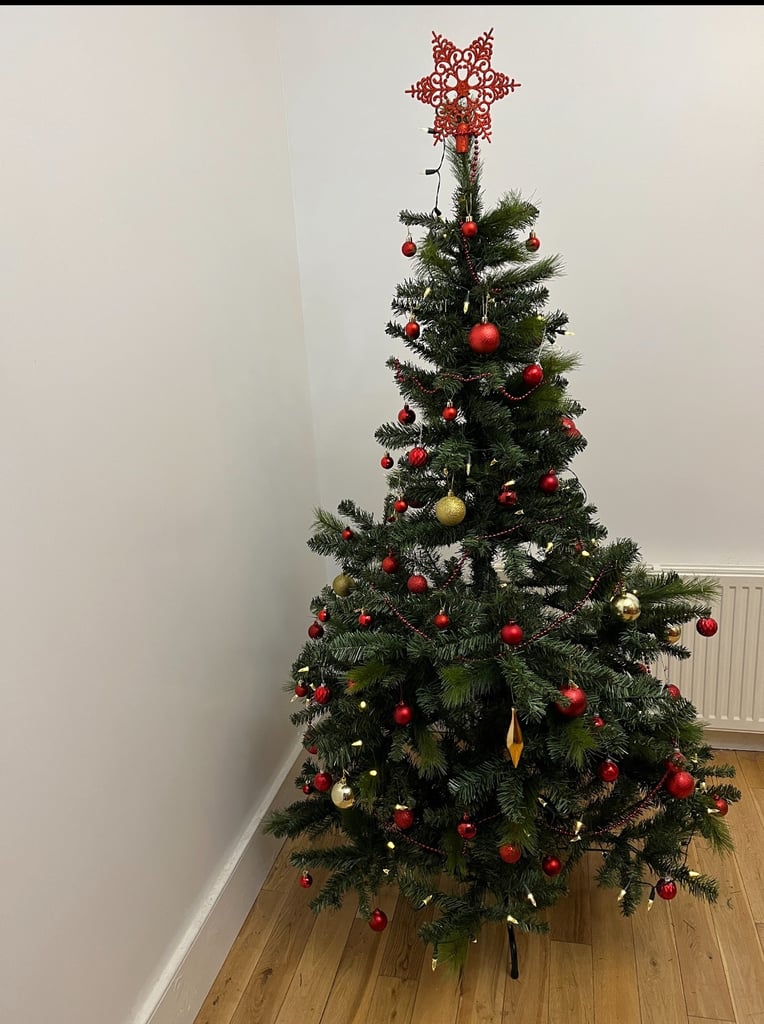 image for Xmas tree with stand and decorations
