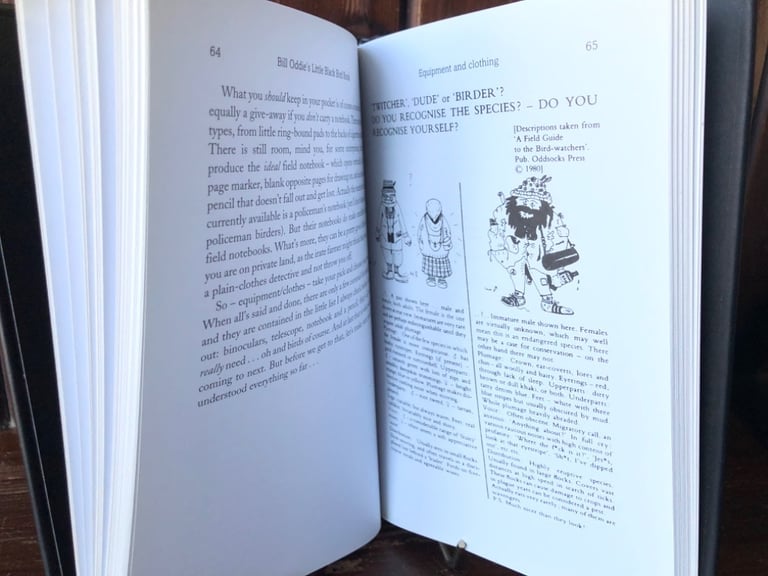 Birds. Bill Oddie’s Little Black Bird Book. Hardback. As New