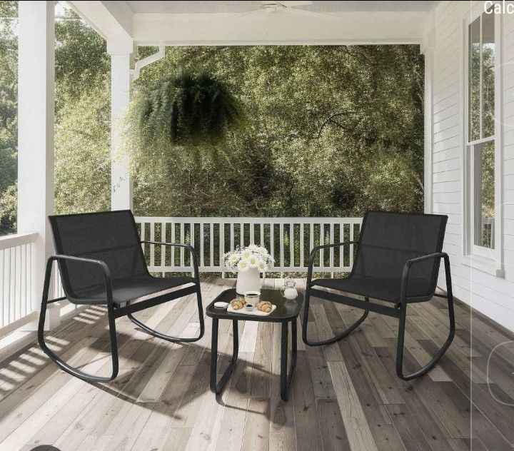 3 piece rocking garden set brand new boxed   
