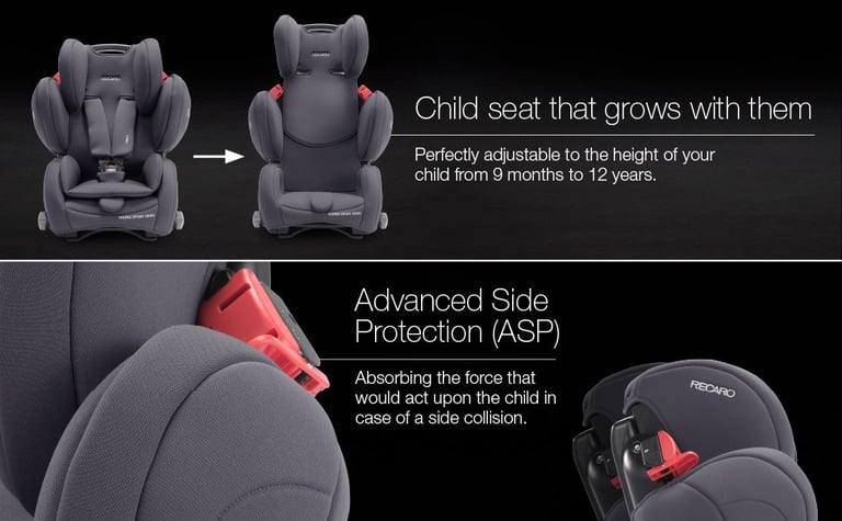 2 x Recaro Child Seats. Probably the best available in looks and quality.
