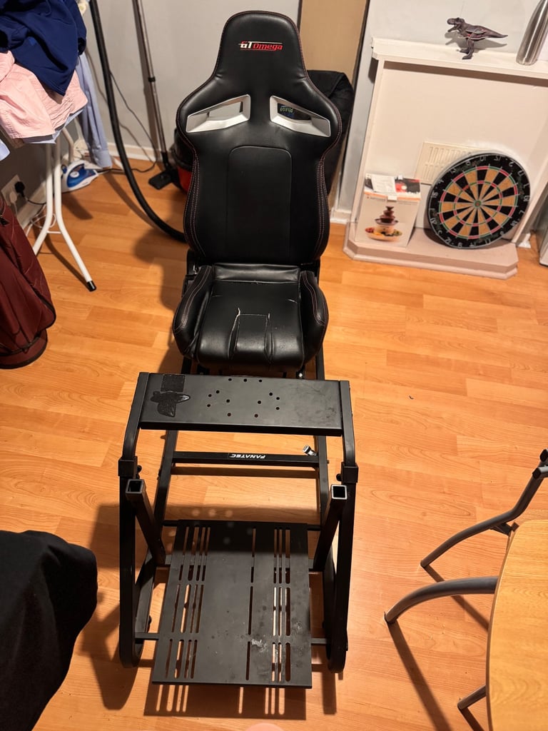 image for GT omega racing chair & Fanatec cockpit & steering wheel