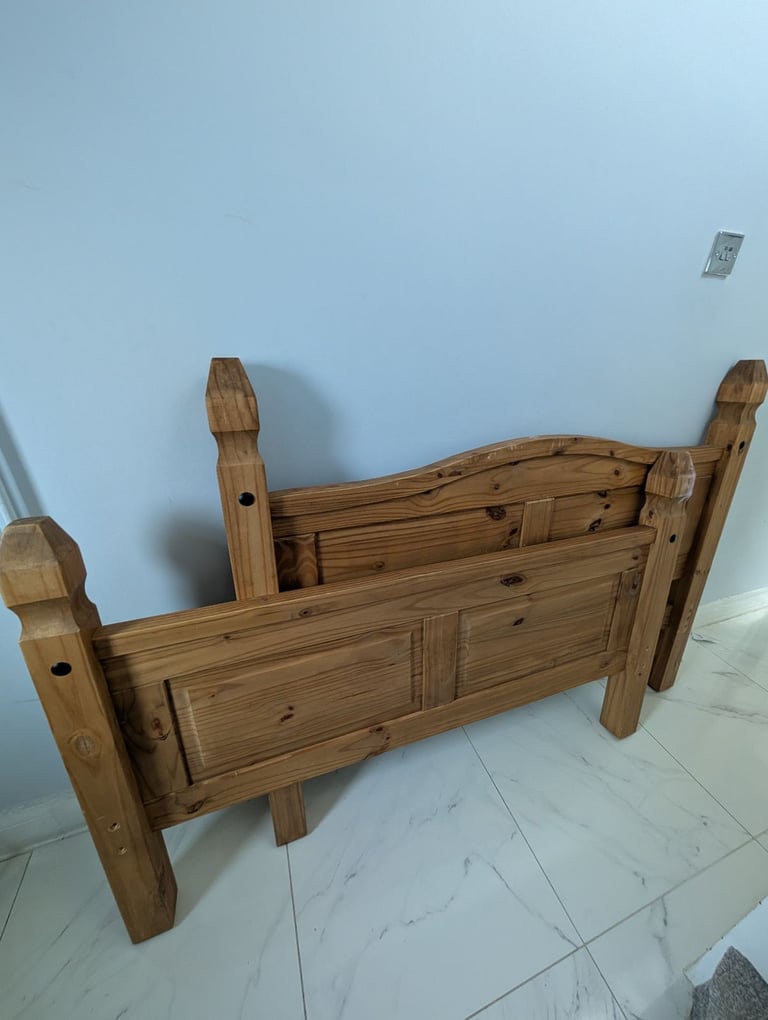 Wooden double bed for sale