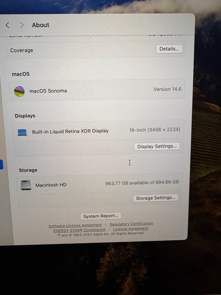 Apple MacBook Pro 16″ M3 Pro (2023) 18GB RAM 1TB SSD – Never Used *OPEN TO OFFERS*