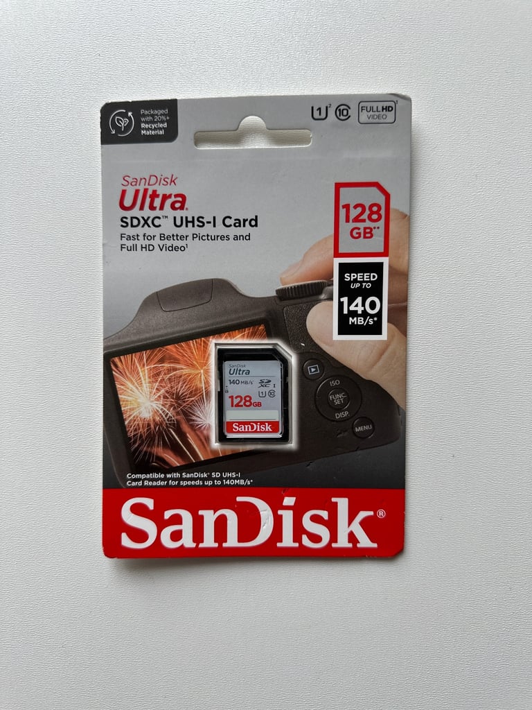 image for GENUINE SanDisk 128GB Ultra SDXC UHS-I, 140MB/s