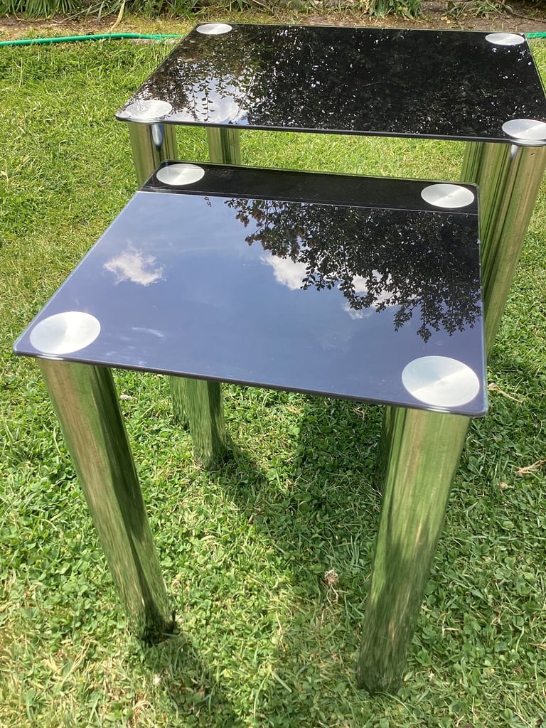 image for Glass table duo