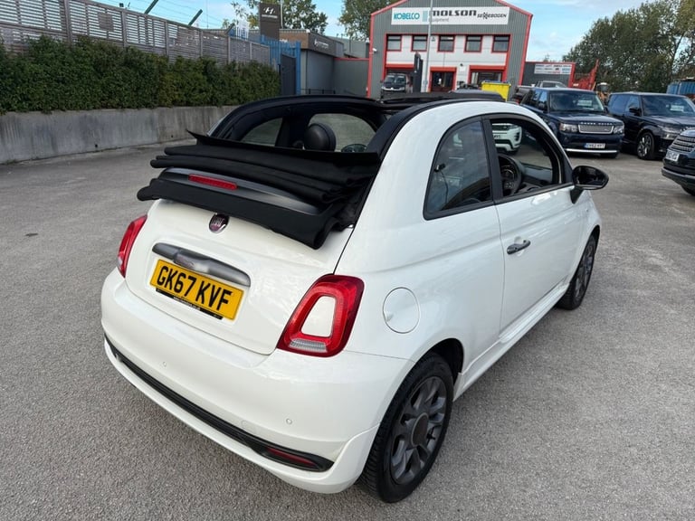 2017 Fiat 500C 1.2 S Convertible 2dr Petrol Manual Euro 6-2 OWNER CAR-HALF LEATHER UPHOLST Conver...