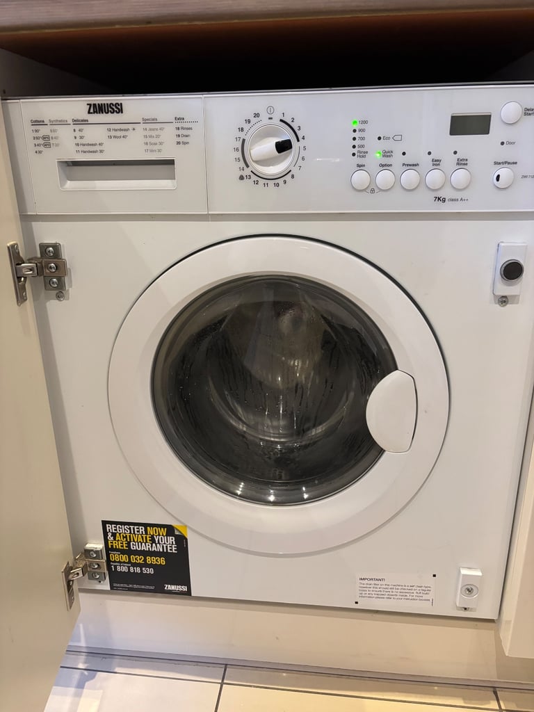 image for Zanussi integrated washing machine 7kg