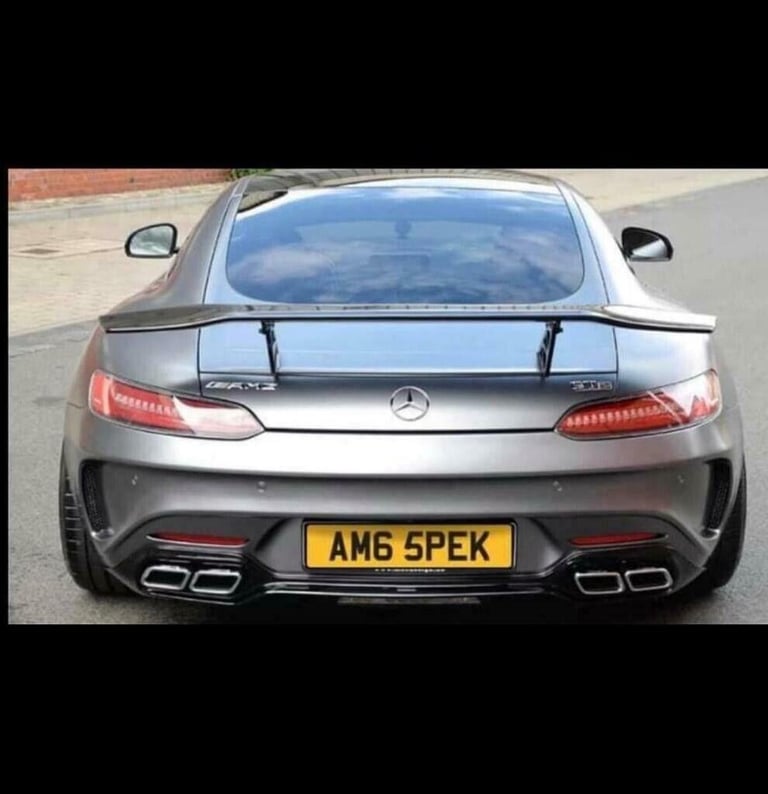 AMG SPEC - PRIVATE PLATE CHERISHED NUMBER PLATE AMG MERCEDES