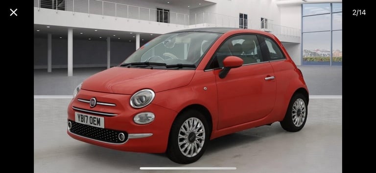 2017 Fiat 500 1.2 Lounge 3dr HATCHBACK PETROL Manual