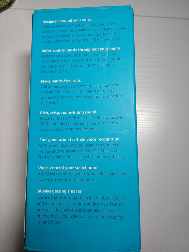 image for Echo amazon 2nd generation, NEW