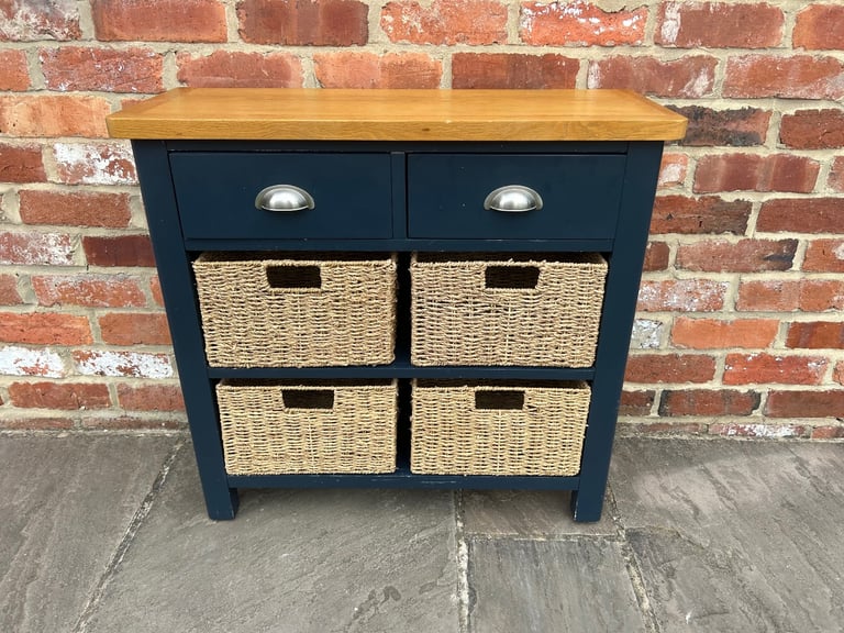 Oak & Navy Painted Sideboard - Great Condition 