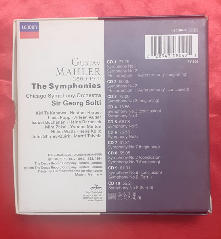 MAHLER Symphonies 