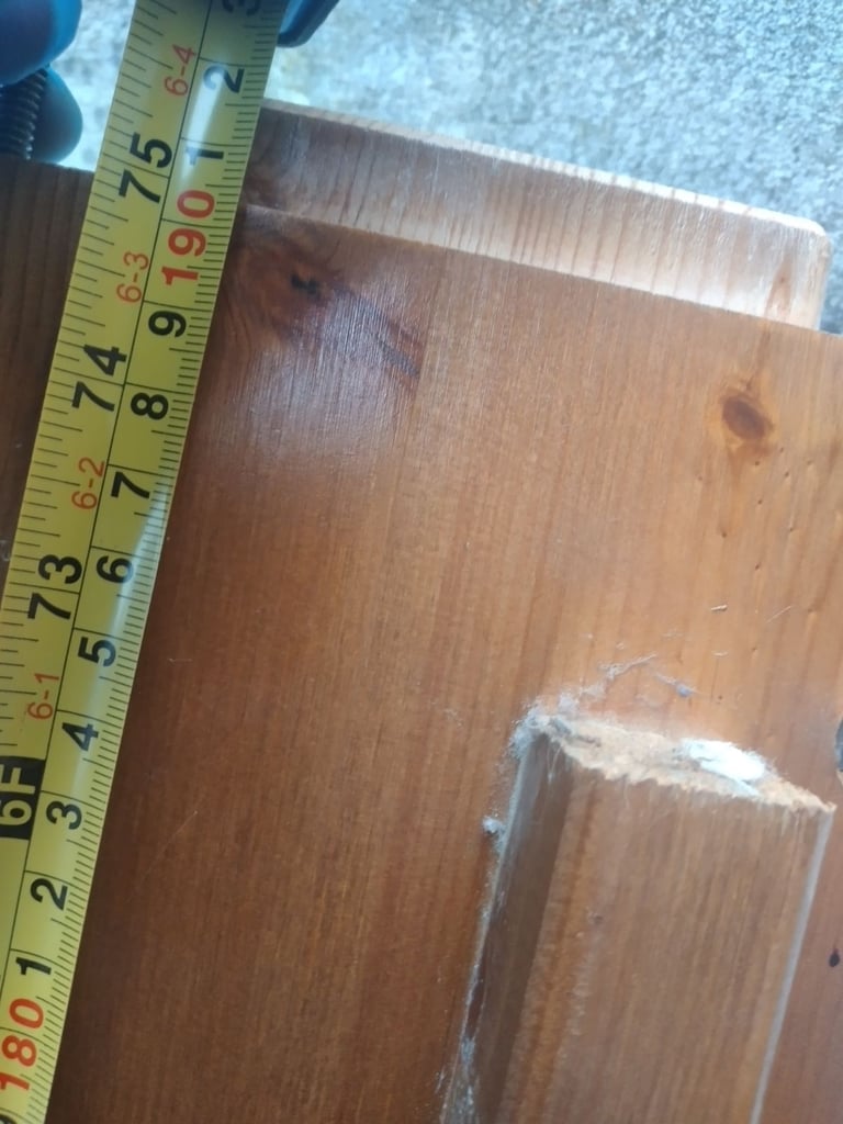 Pine double bed frame 