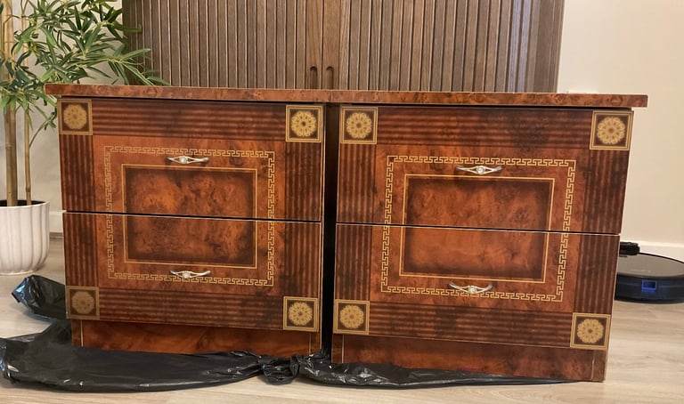 Bedside tables set of two pair of bedside tables italian furniture