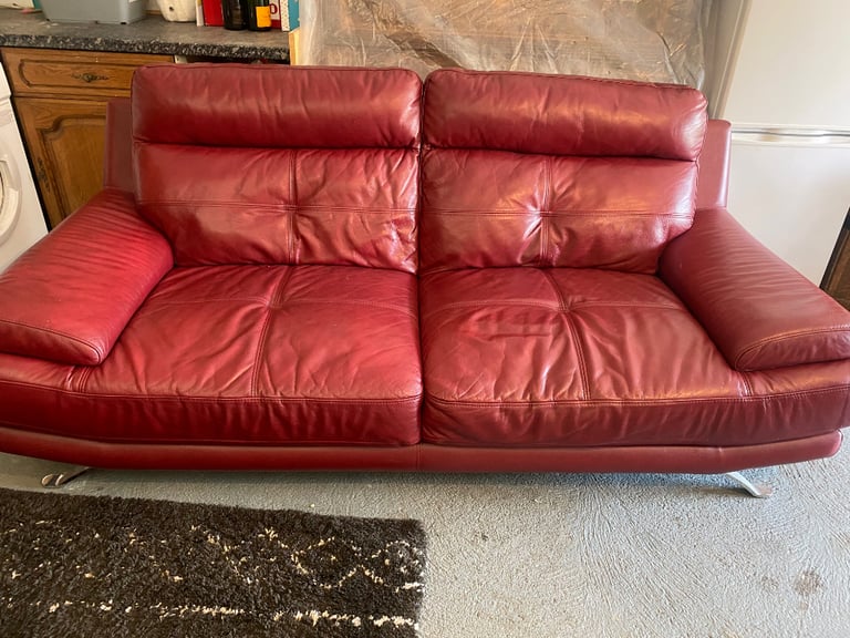 Leather sofas for sale x2 