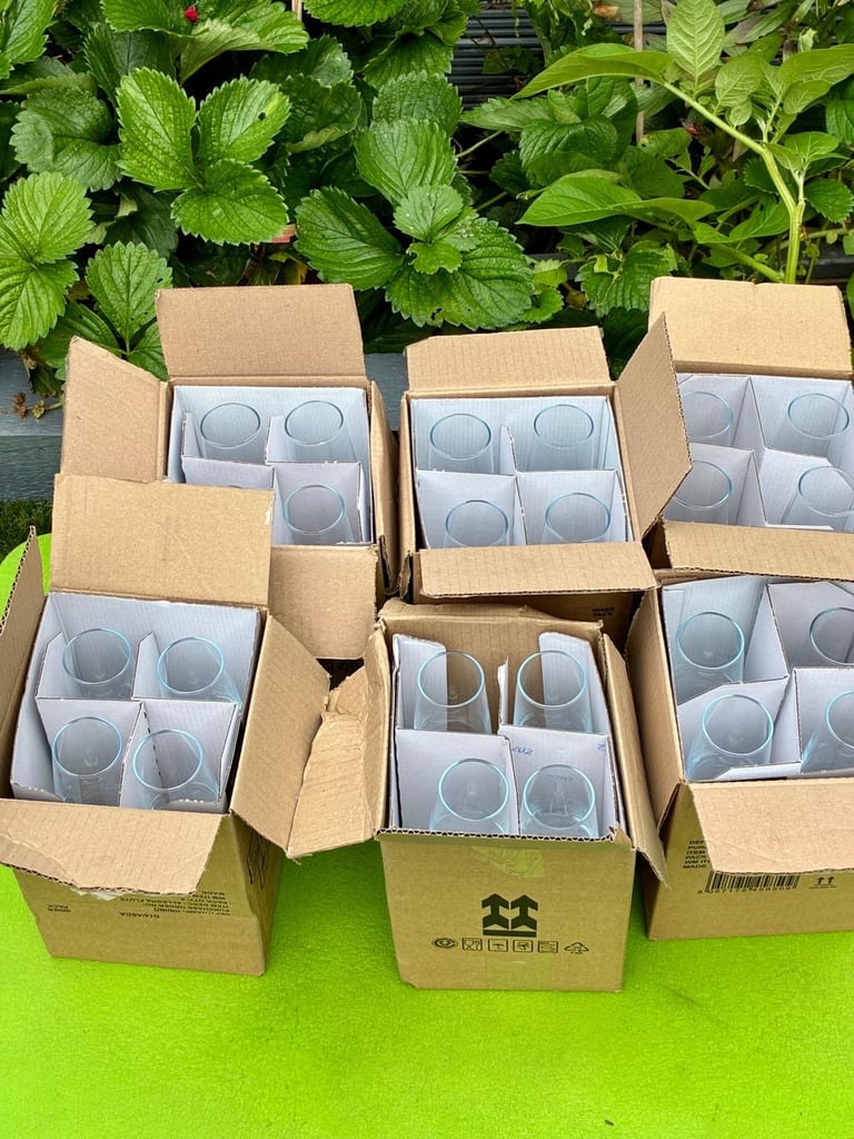 image for Set of Four champagne Glasses -  New